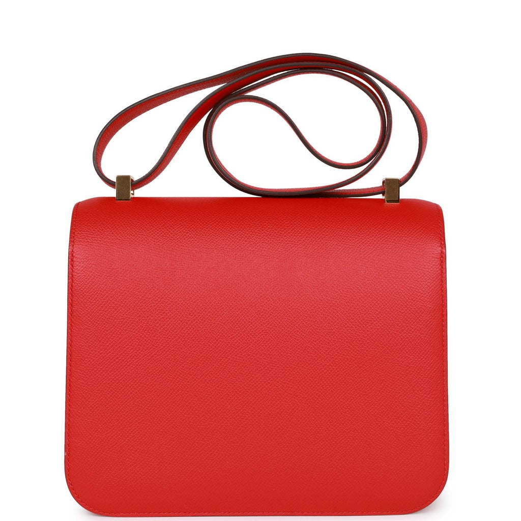 Hermès Constance 24 Rouge de Coeur Epsom Gold Hardware