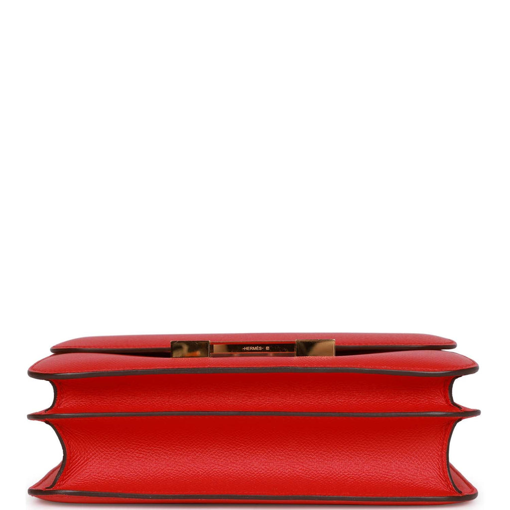 Hermès Constance 24 Rouge de Coeur Epsom Gold Hardware