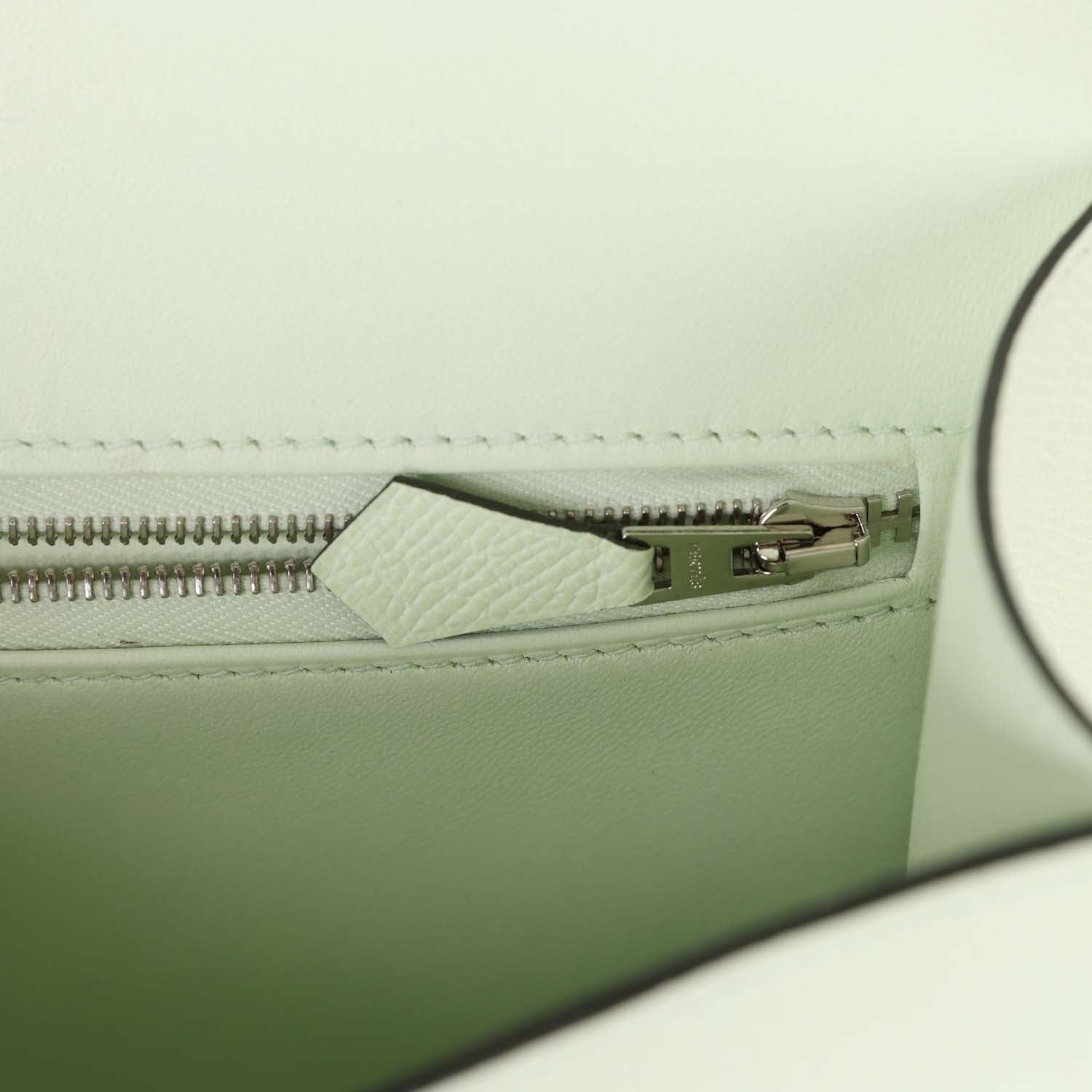 Hermes Constance 1-24 Vert Fizz Epsom Palladium Hardware