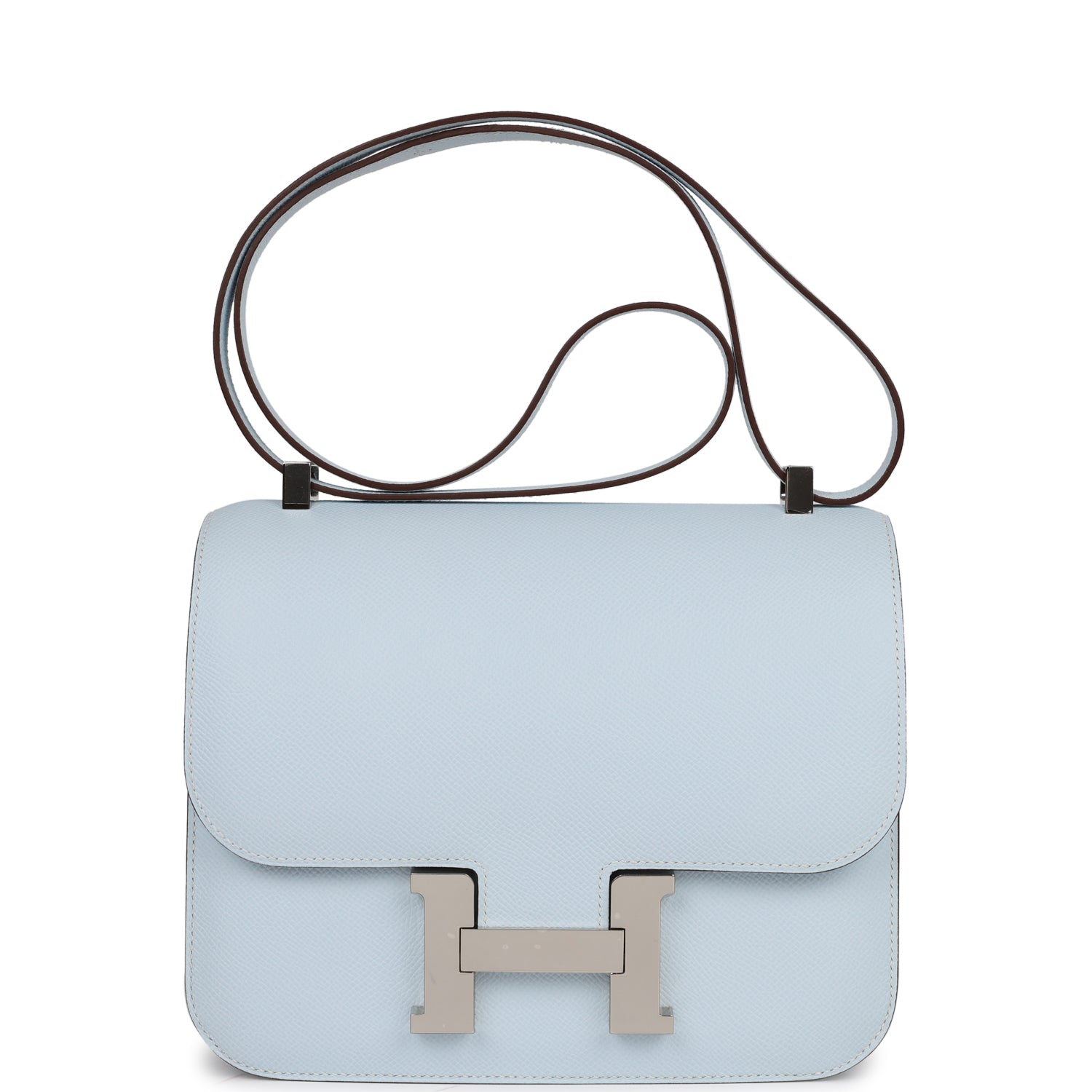 Hermes Constance 24 Bleu Brume Epsom Palladium Hardware