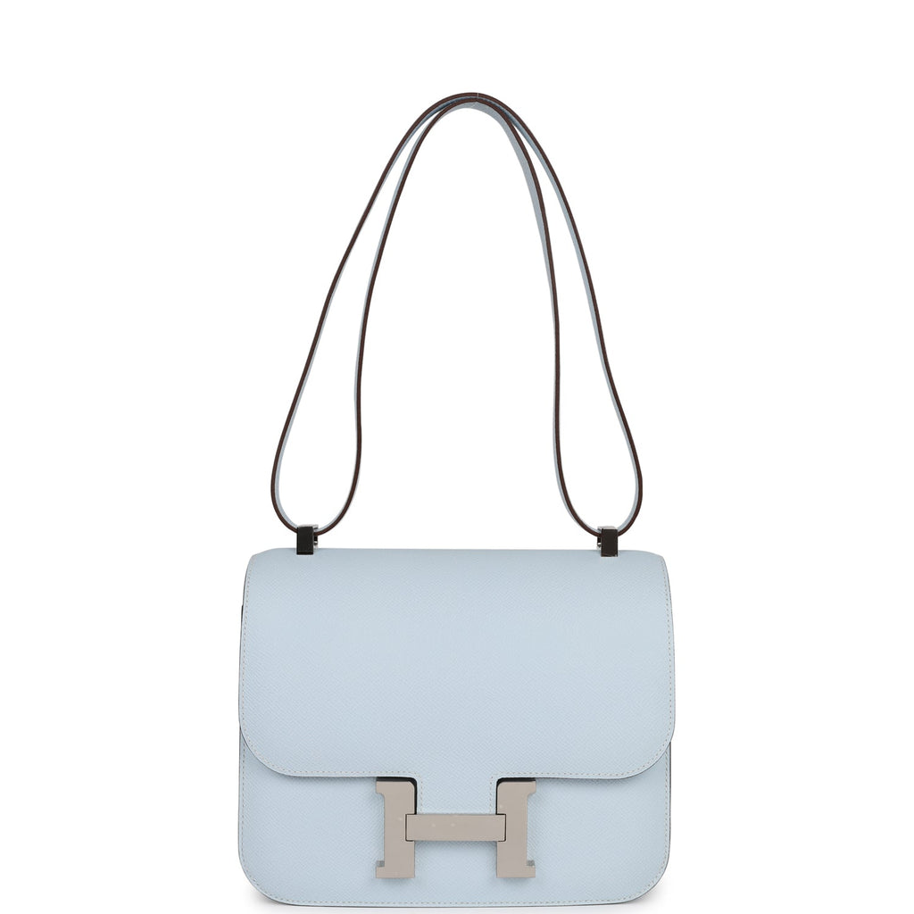 Hermes Constance 24 Bleu Brume Epsom Palladium Hardware