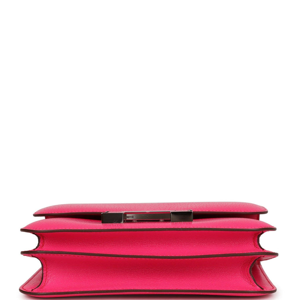 Hermes Constance 18 Rose Pop Chevre Chamkila Palladium Hardware