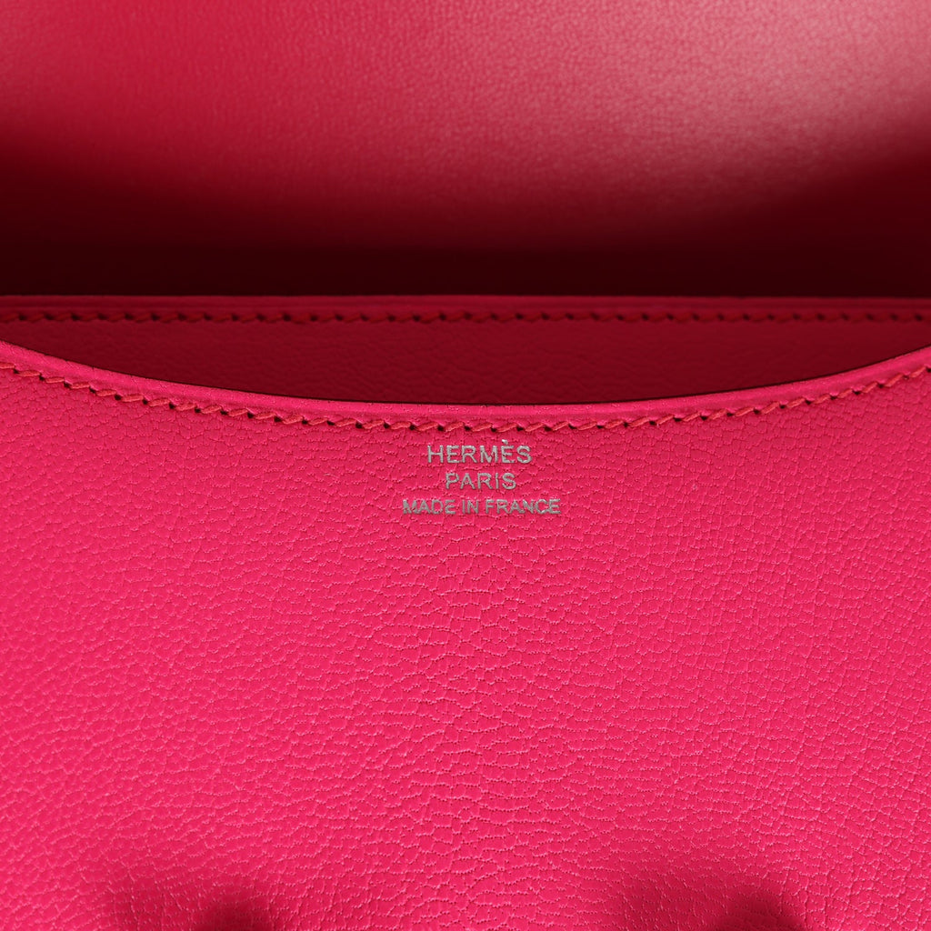 Hermes Constance 18 Rose Pop Chevre Chamkila Palladium Hardware