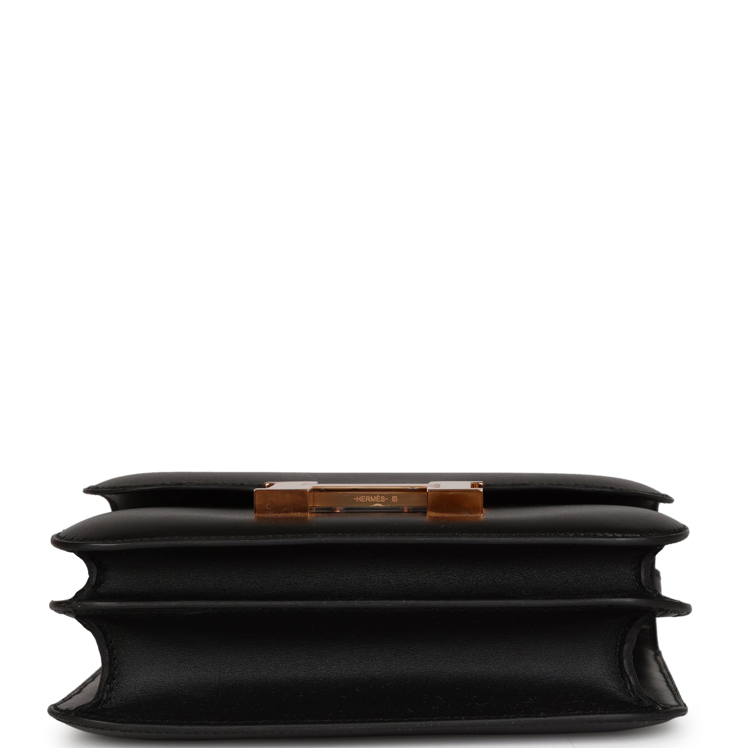 Hermes Constance 18 Black Veau Monsieur Rose Gold Hardware