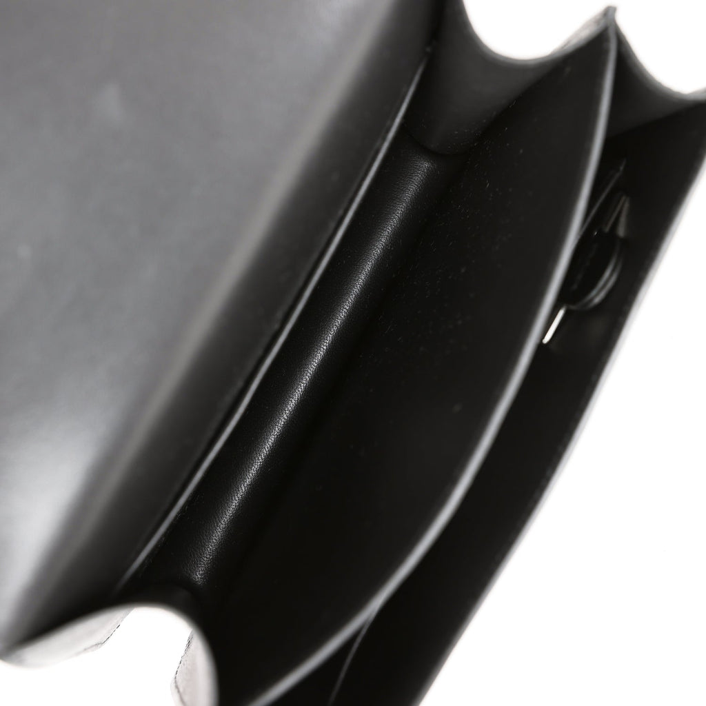 Hermes Constance 1-18 Black Epsom Palladium Hardware