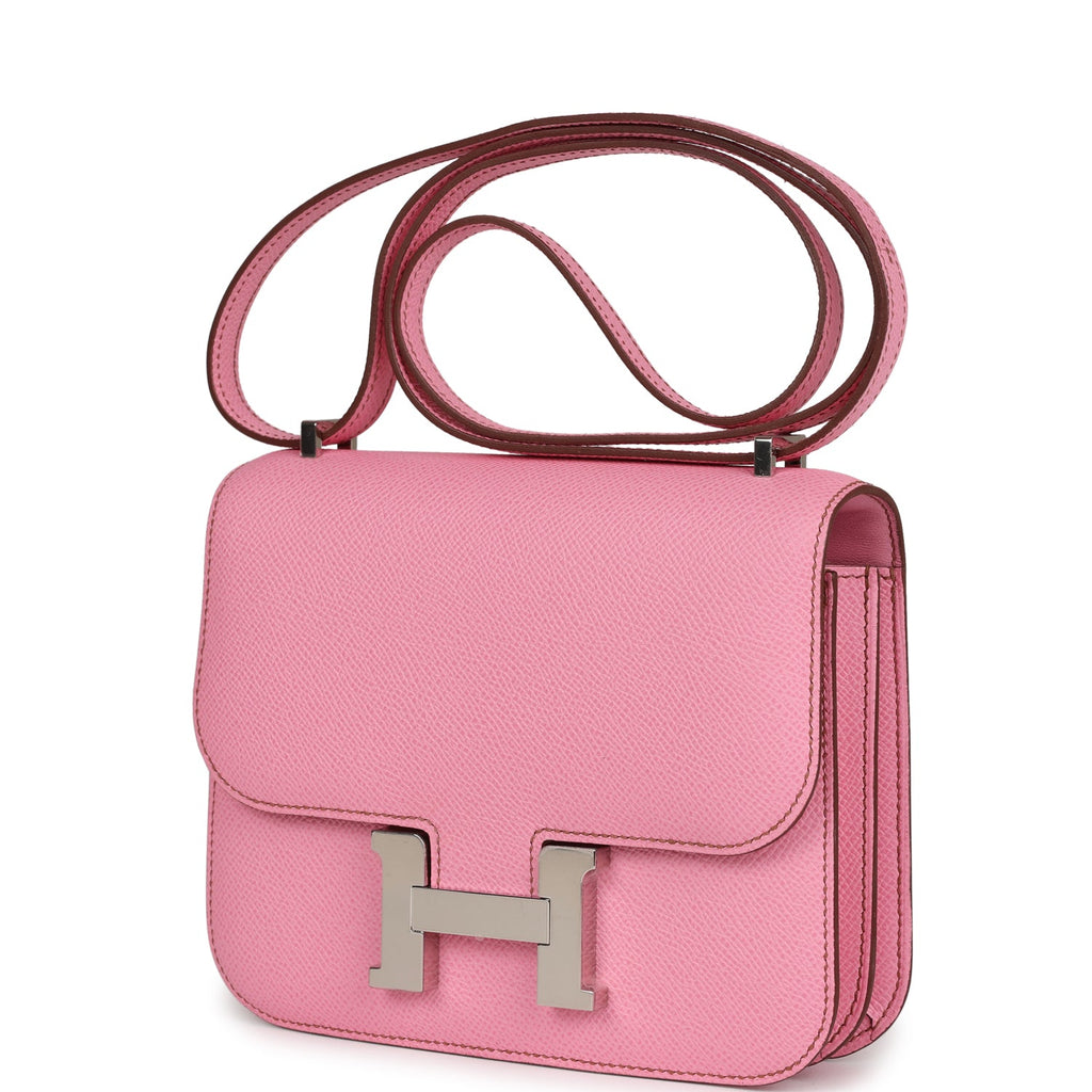 Hermes Constance 18 Bubblegum Epsom Palladium Hardware