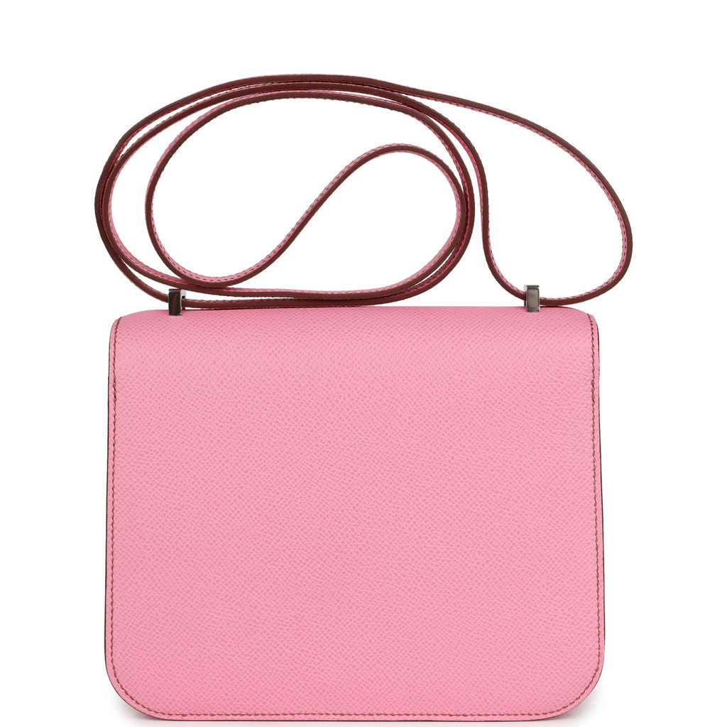 Hermes Constance 18 Bubblegum Epsom Palladium Hardware