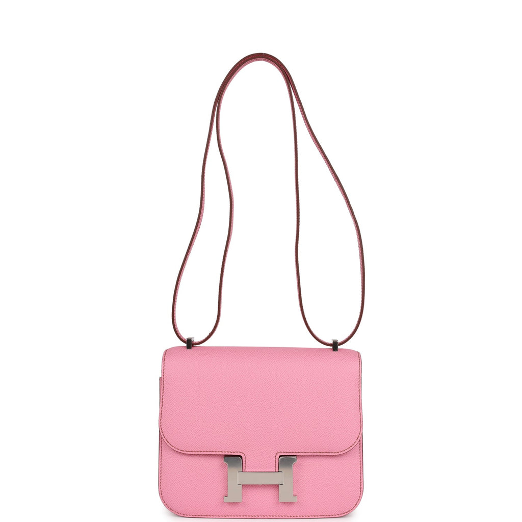 Hermes Constance 18 Bubblegum Epsom Palladium Hardware