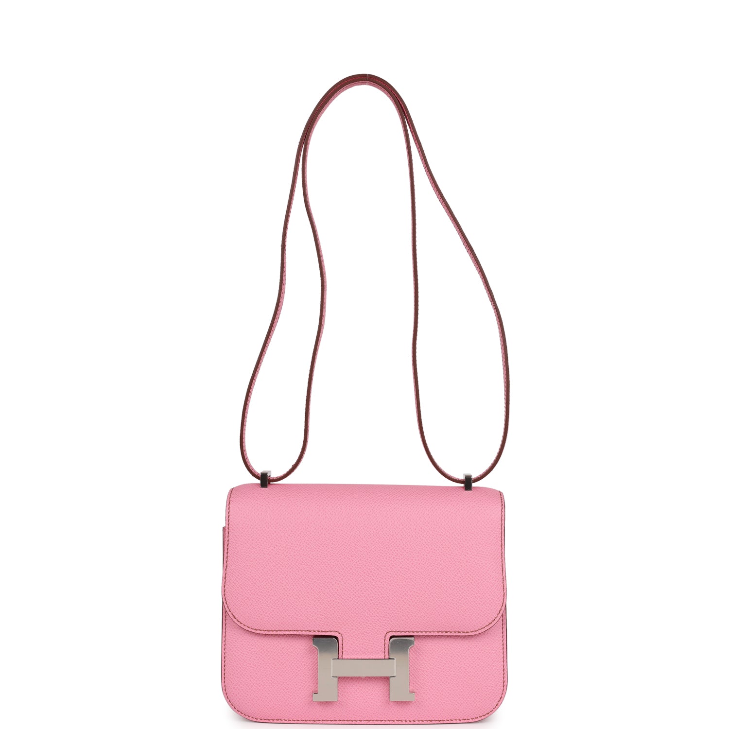 Hermes Constance 18 Bubblegum Epsom Palladium Hardware