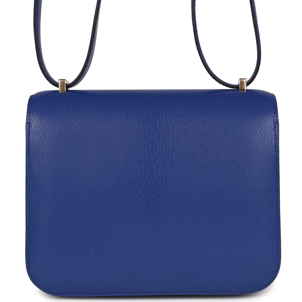 Hermes Constance 18 Bleu Royal Chevre Gold Hardware