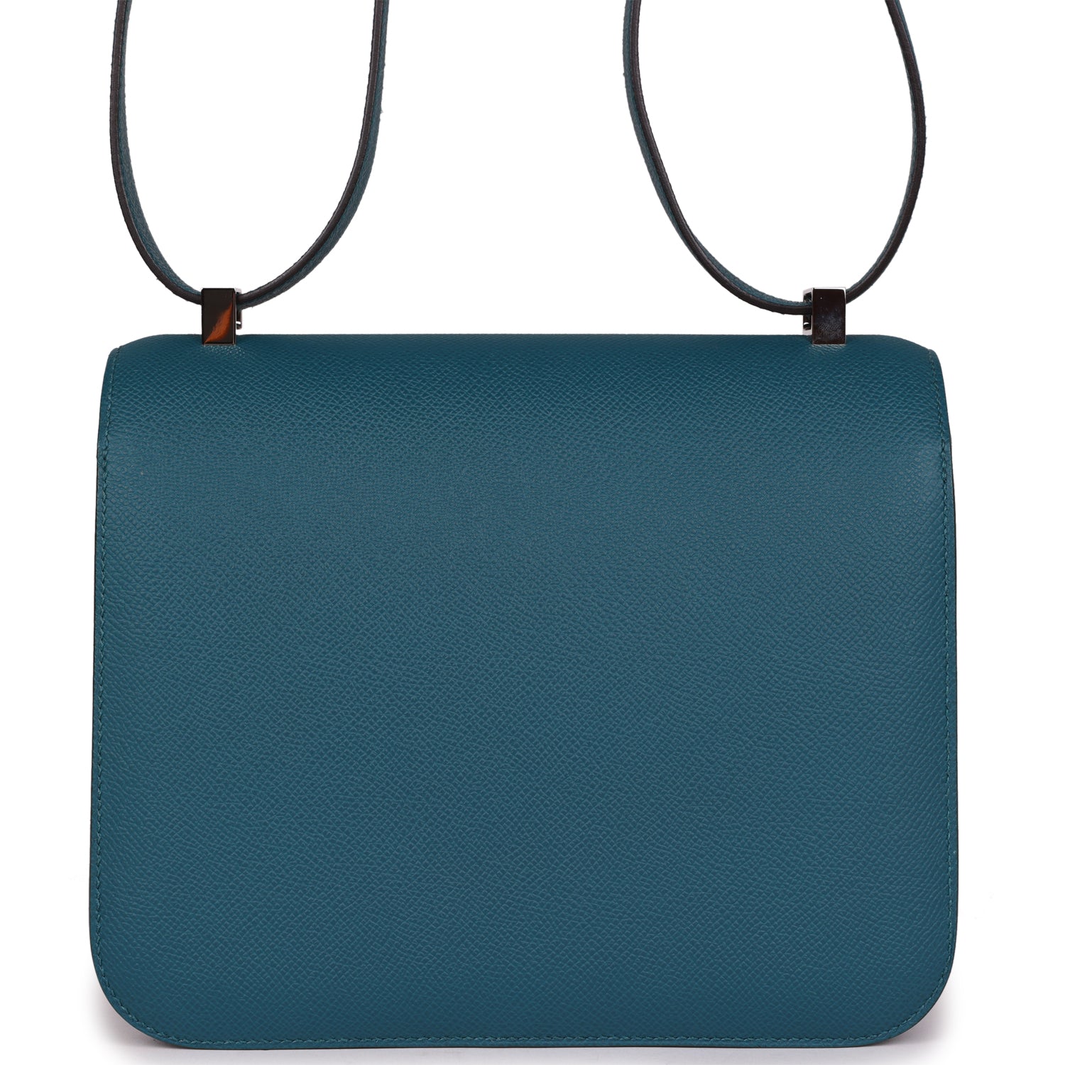 Pre-owned Hermes Constance 24 Vert Bosphore Epsom Lacquer Palladium Hardware
