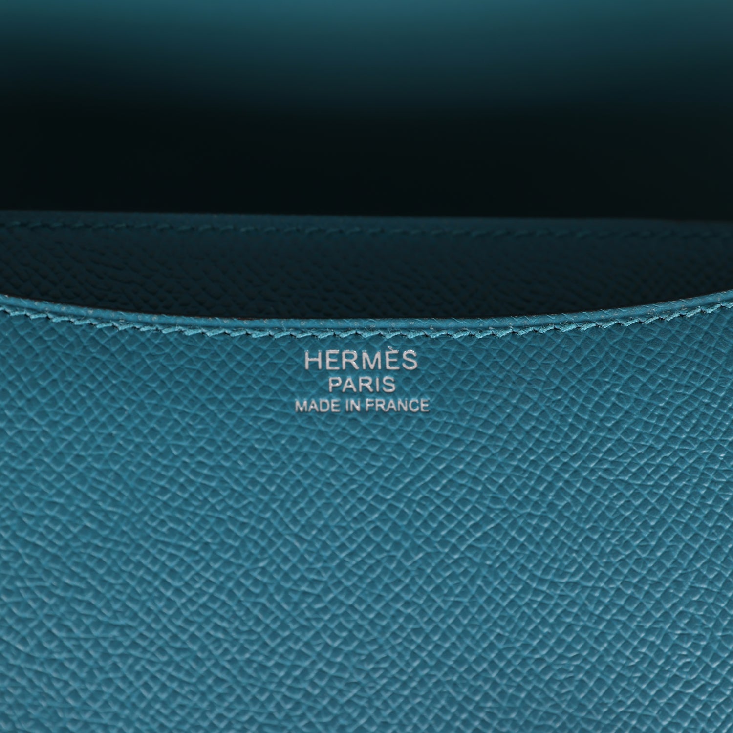 Pre-owned Hermes Constance 24 Vert Bosphore Epsom Lacquer Palladium Hardware