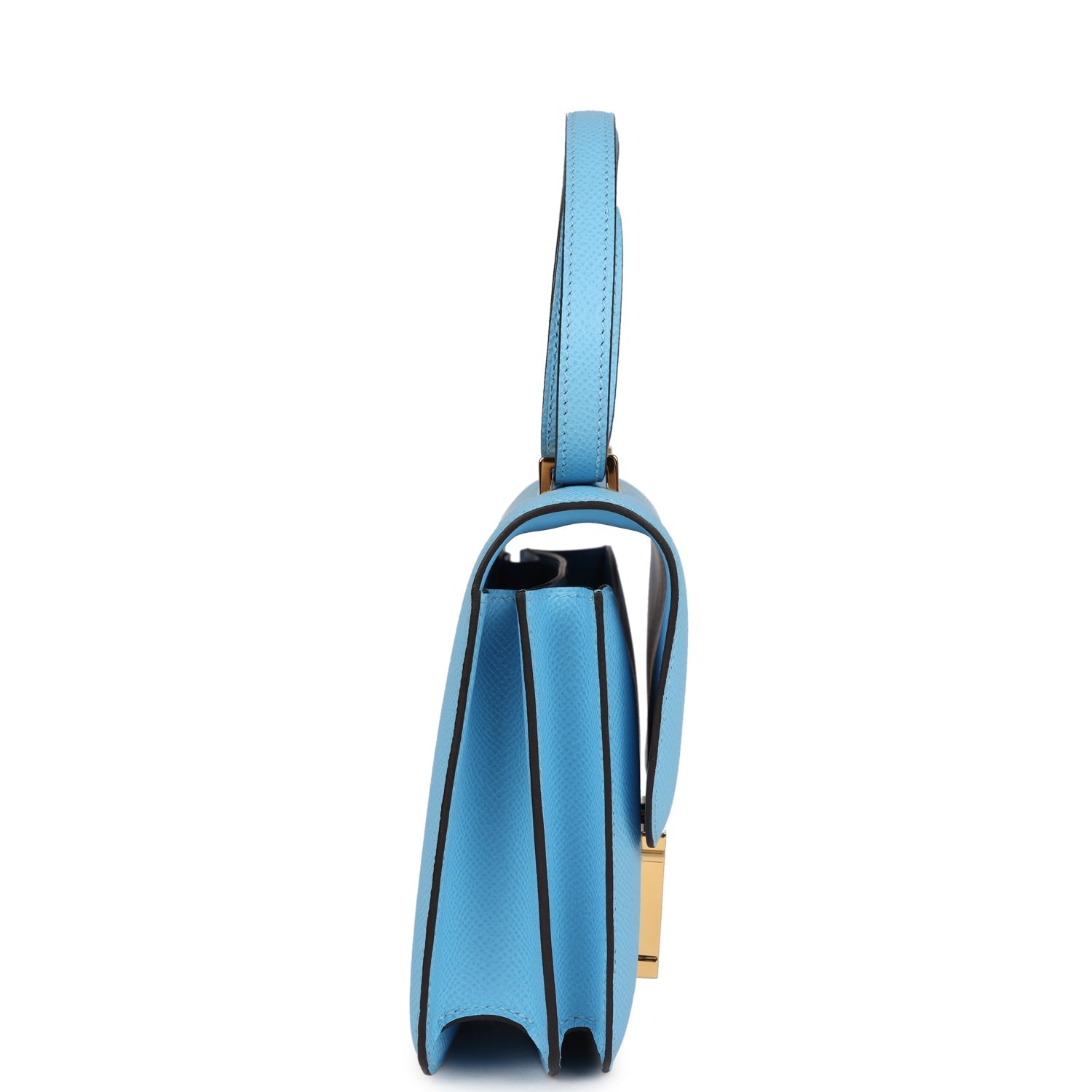 Hermes Constance 18 Celeste Epsom Gold Hardware