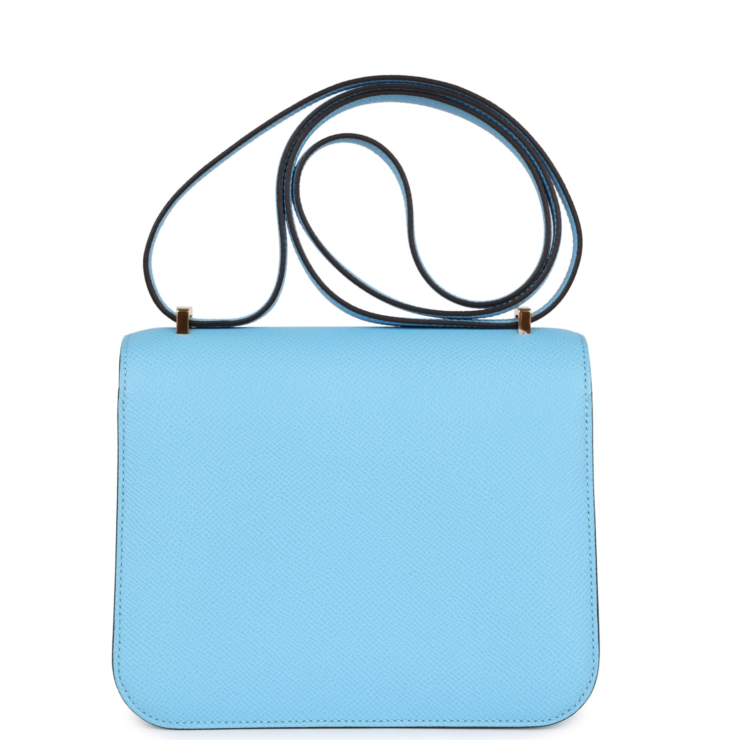 Hermes Constance 18 Celeste Epsom Gold Hardware