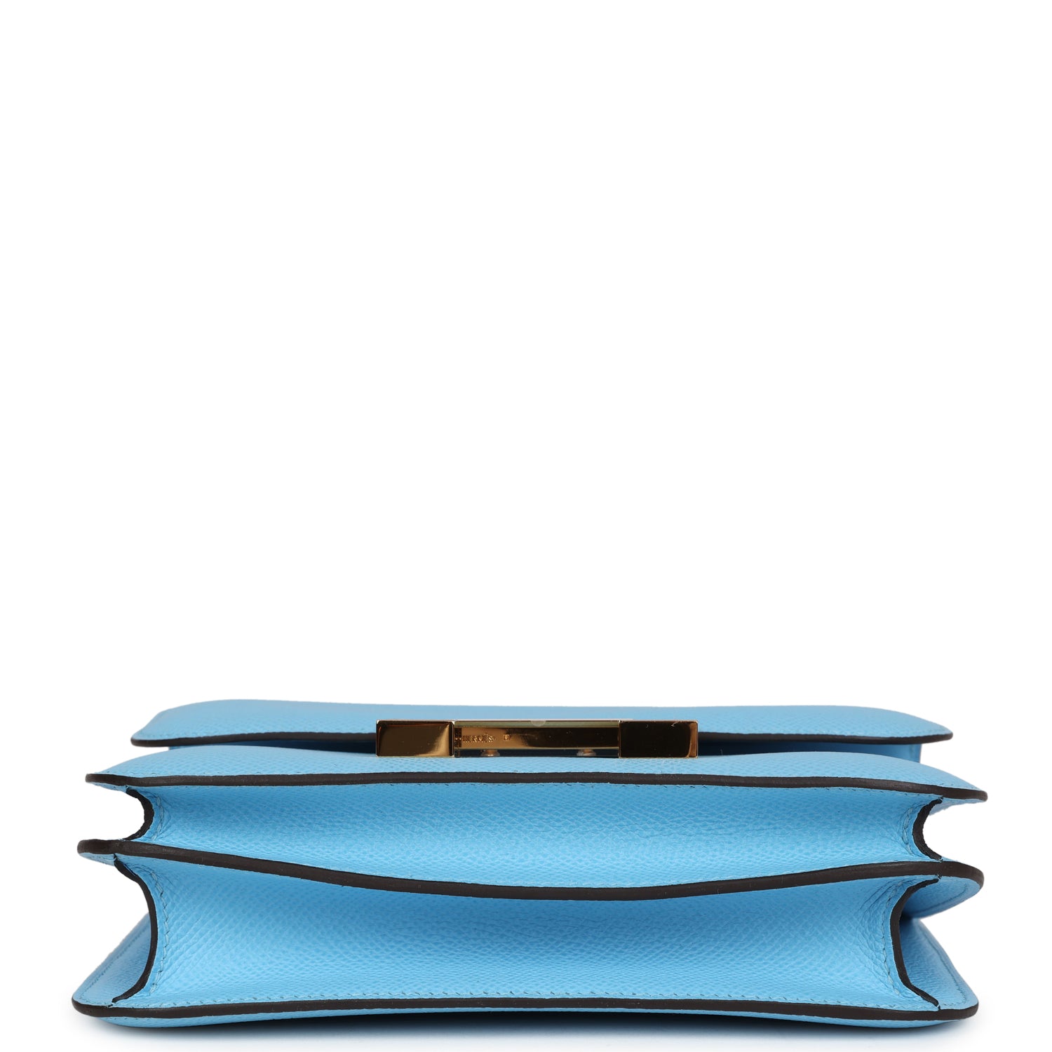 Hermes Constance 18 Celeste Epsom Gold Hardware