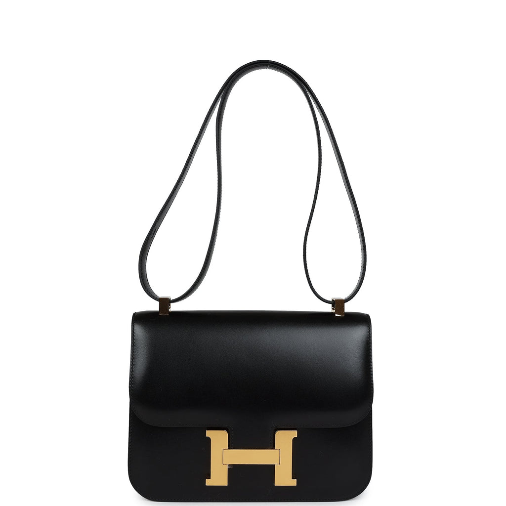 Hermes Constance 1-24 Black Box Gold Hardware