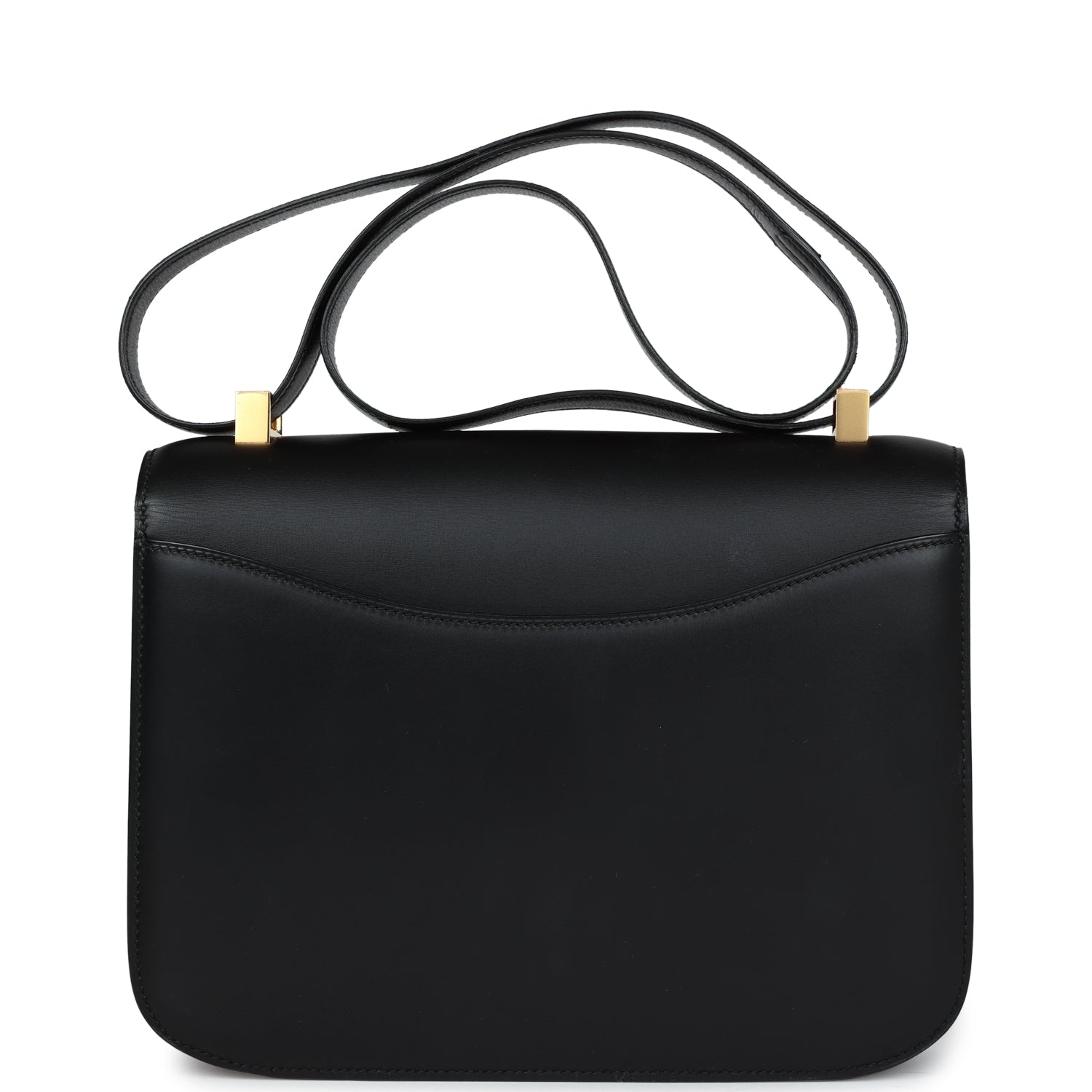 Vintage Hermes Constance 23 Black Evercalf Gold Hardware