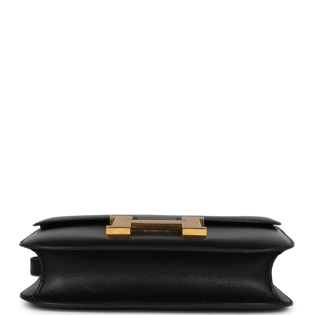 Vintage Hermes Constance 23 Black Evercalf Gold Hardware