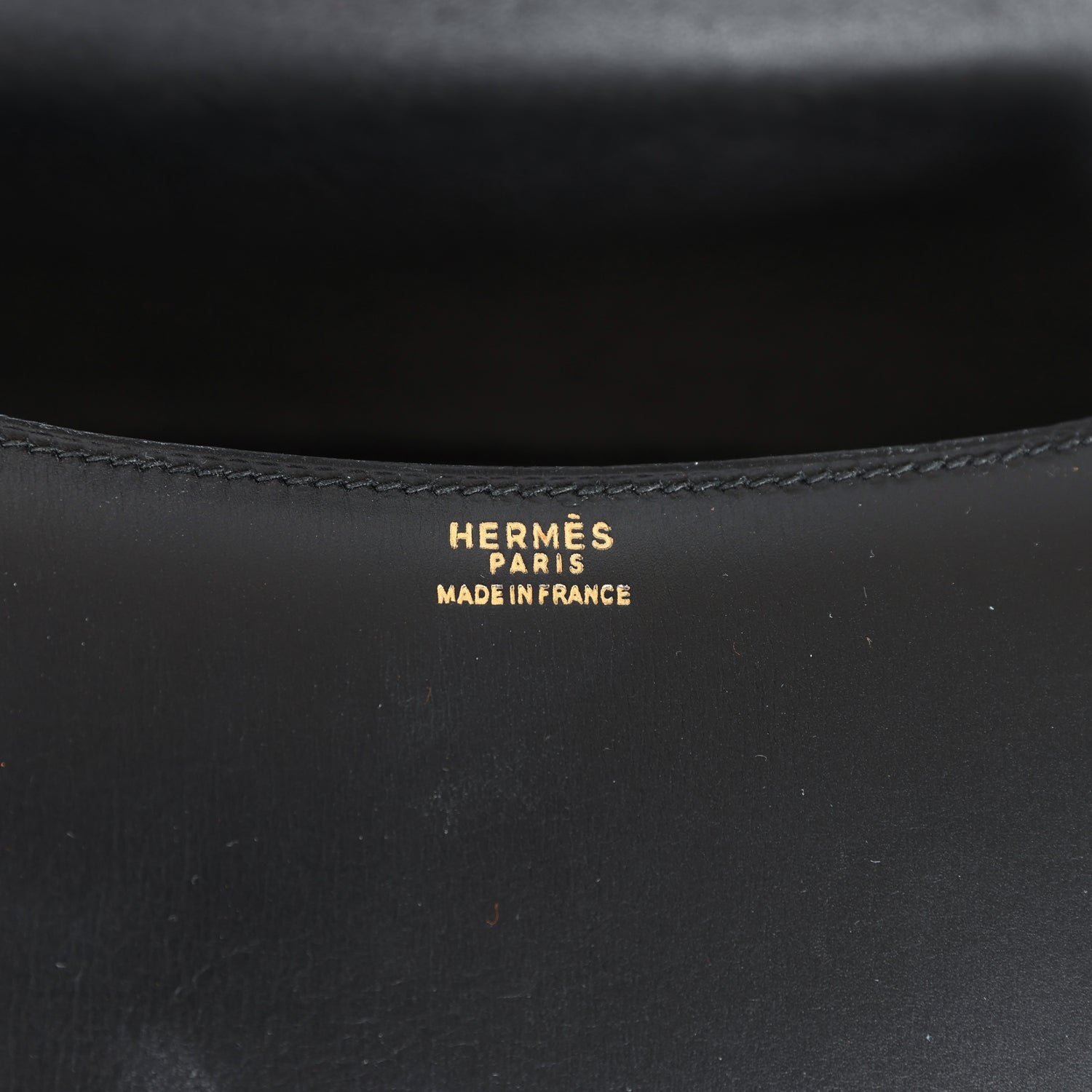 Vintage Hermes Constance 23 Black Evercalf Gold Hardware