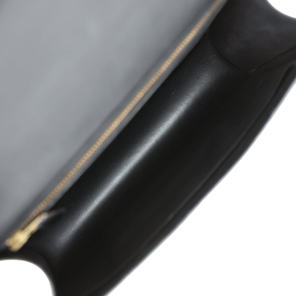 Vintage Hermes Constance 23 Black Evercalf Gold Hardware
