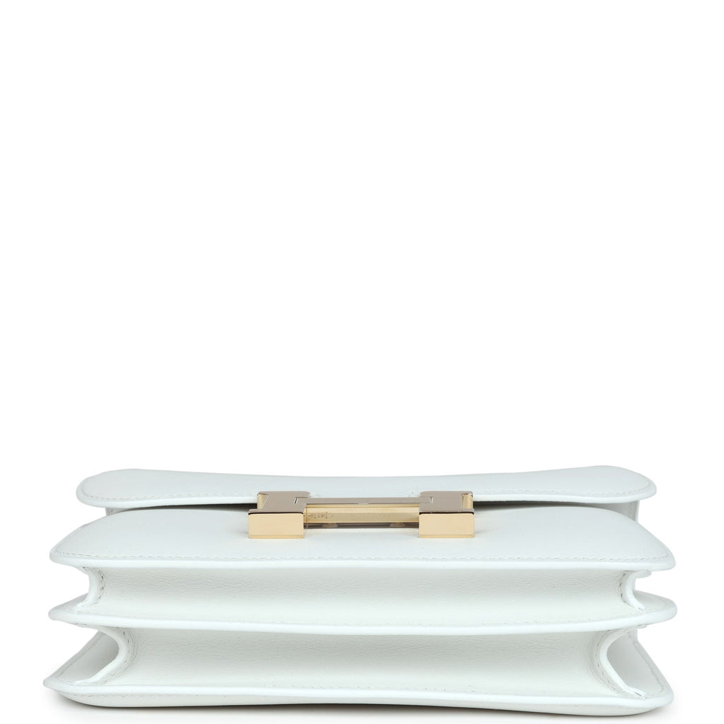 Hermes Constance 18 New White Swift Gold Hardware