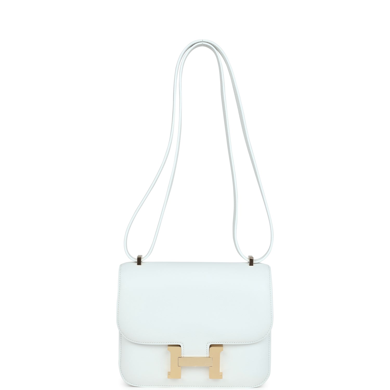 Hermes Constance 18 New White Swift Gold Hardware