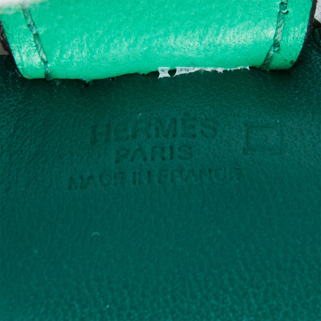 Hermes Malachite/Menthe/Bleu Brume Grigri Horse Rodeo Touch Bag Charm PM