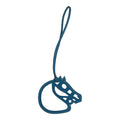 Hermes Paddock Cheval Horse Bag Charm Bleu de Galice Swift Leather