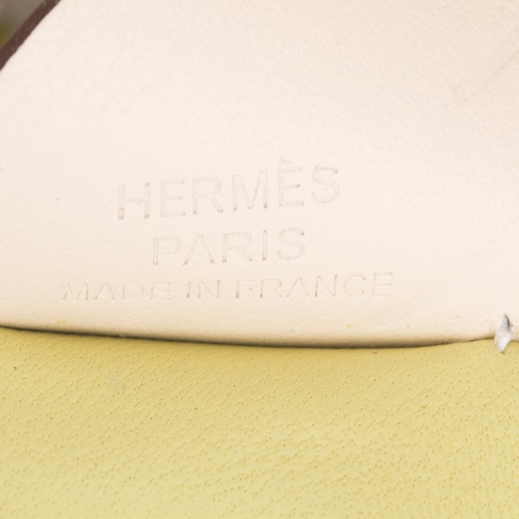 Hermes Jaune Bourgeon/Bleu Brume/Nata Pegasus Horse Rodeo Bag Charm PM
