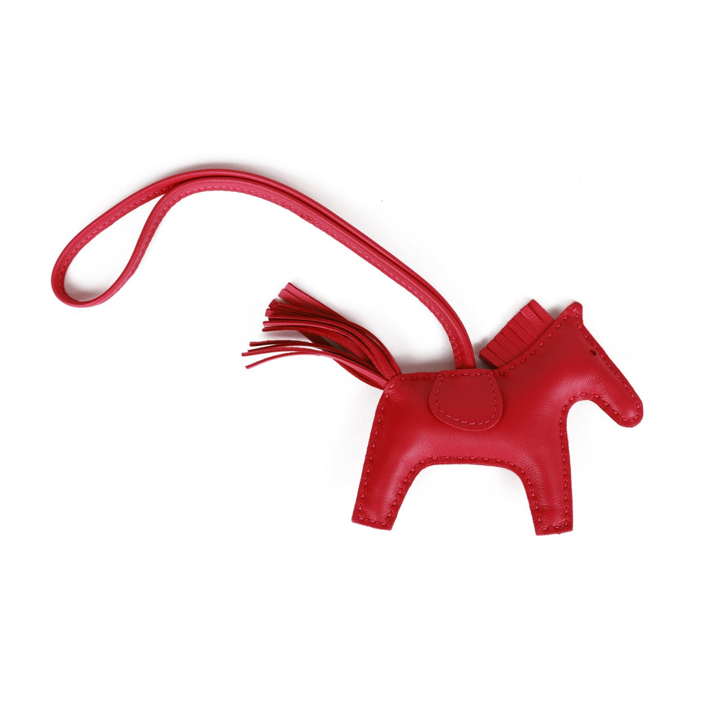 Hermes Rose Mexico Grigri Horse Rodeo Bag Charm PM