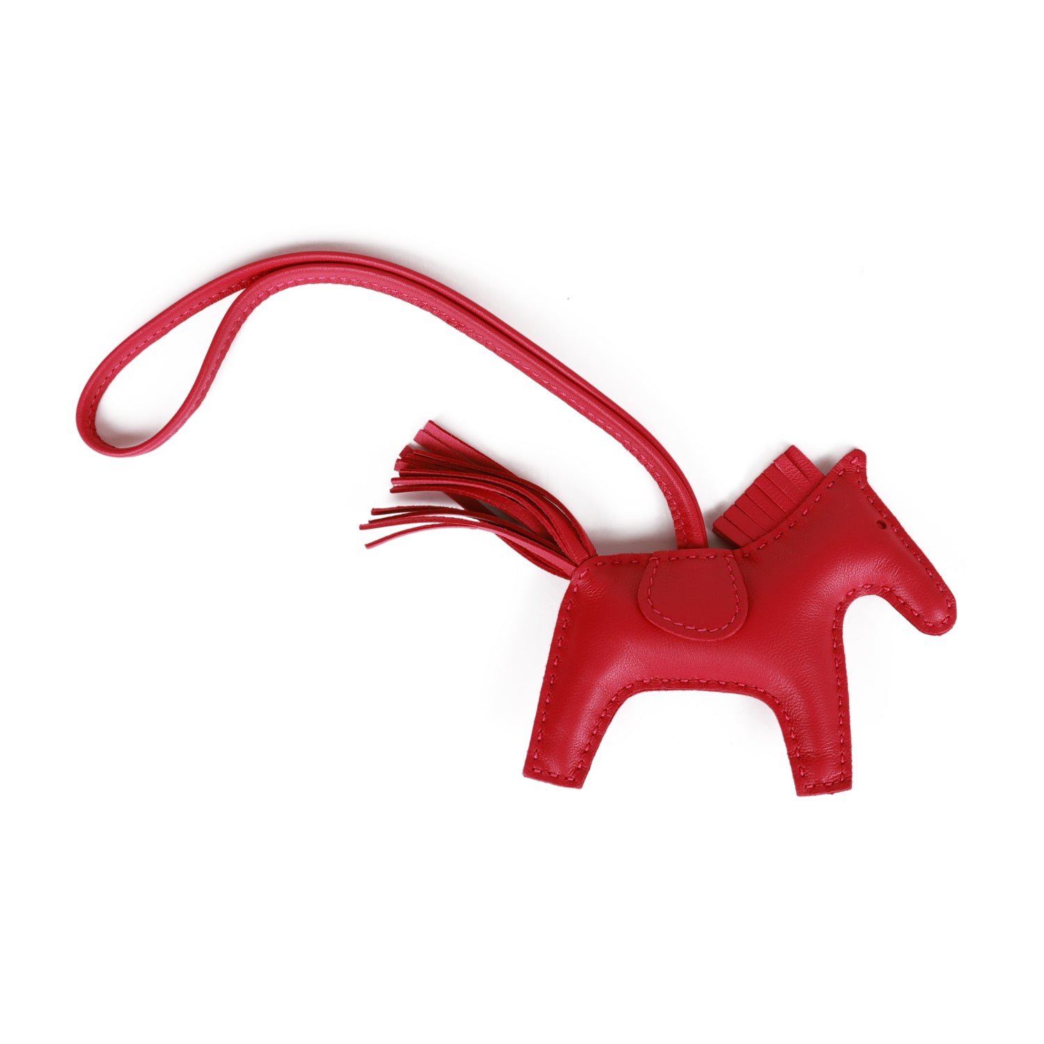 Hermes Rose Mexico Grigri Horse Rodeo Bag Charm PM