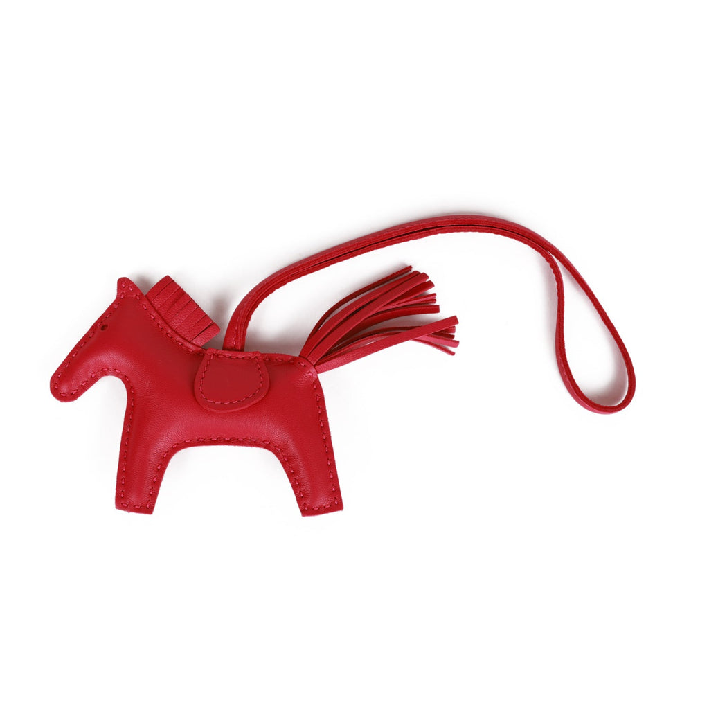 Hermes Rose Mexico Grigri Horse Rodeo Bag Charm PM