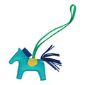 Hermes Rainbow Reversible Bleu Aztec and Rose Shocking Rodeo Bag Charm PM
