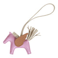 Hermes Mauve Sylvestre/Craie/Chai Pegasus Horse Rodeo Bag Charm PM