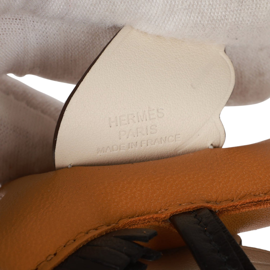 Hermes Pegasus Rodeo Bag Charm PM Sesame, Nata, and Noir Lambskin