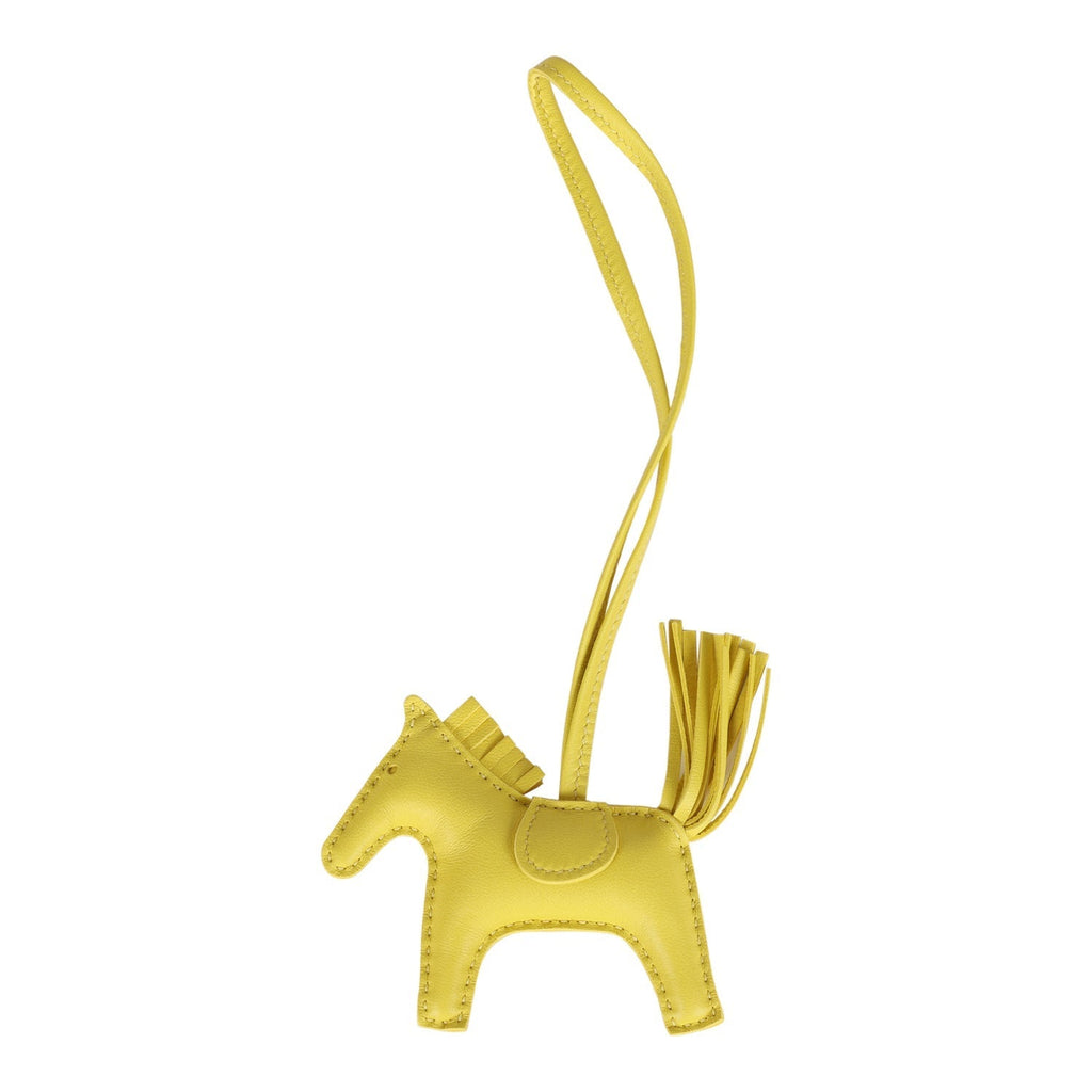 Hermes Lime Grigri Horse Rodeo Bag Charm PM
