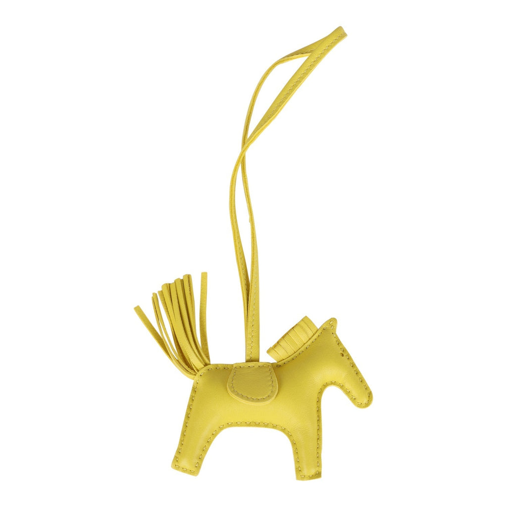 Hermes Lime Grigri Horse Rodeo Bag Charm PM