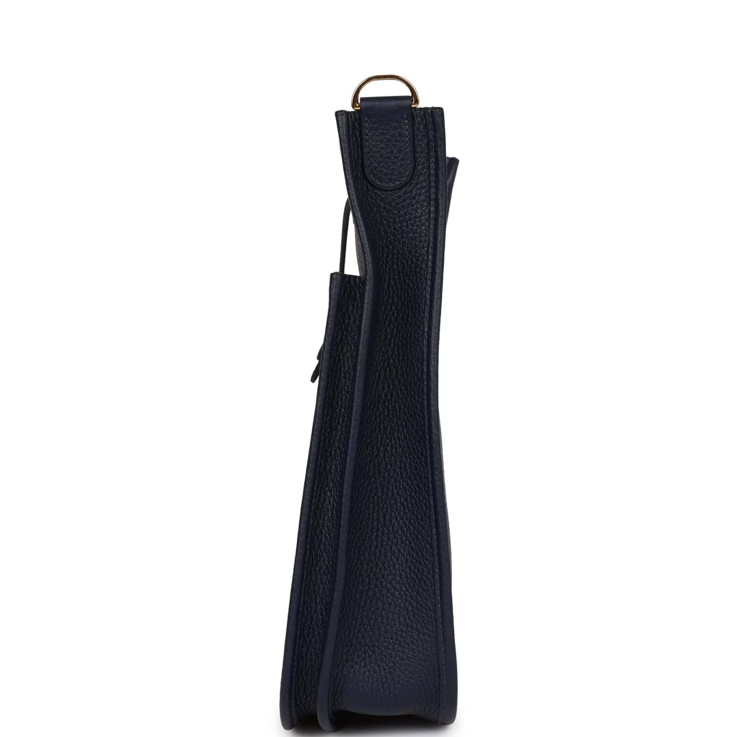 Hermes Evelyne III PM Bleu Nuit Clemence Gold Hardware