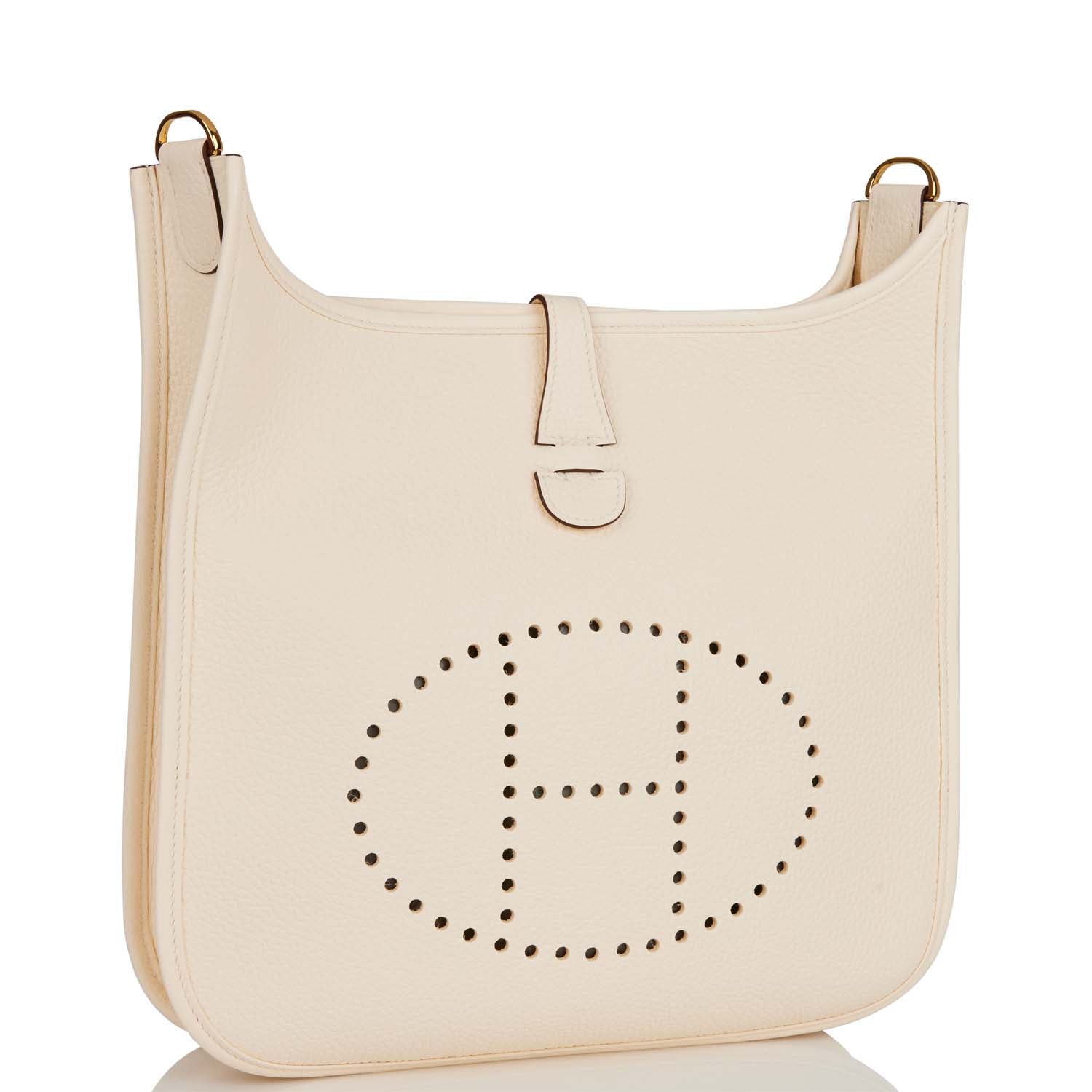 Hermes Evelyne III PM Nata Clemence Gold Hardware