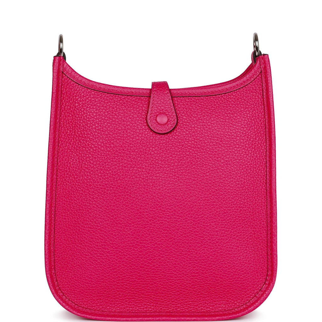 Hermes Evelyne TPM Rose Mexico Clemence Palladium Hardware