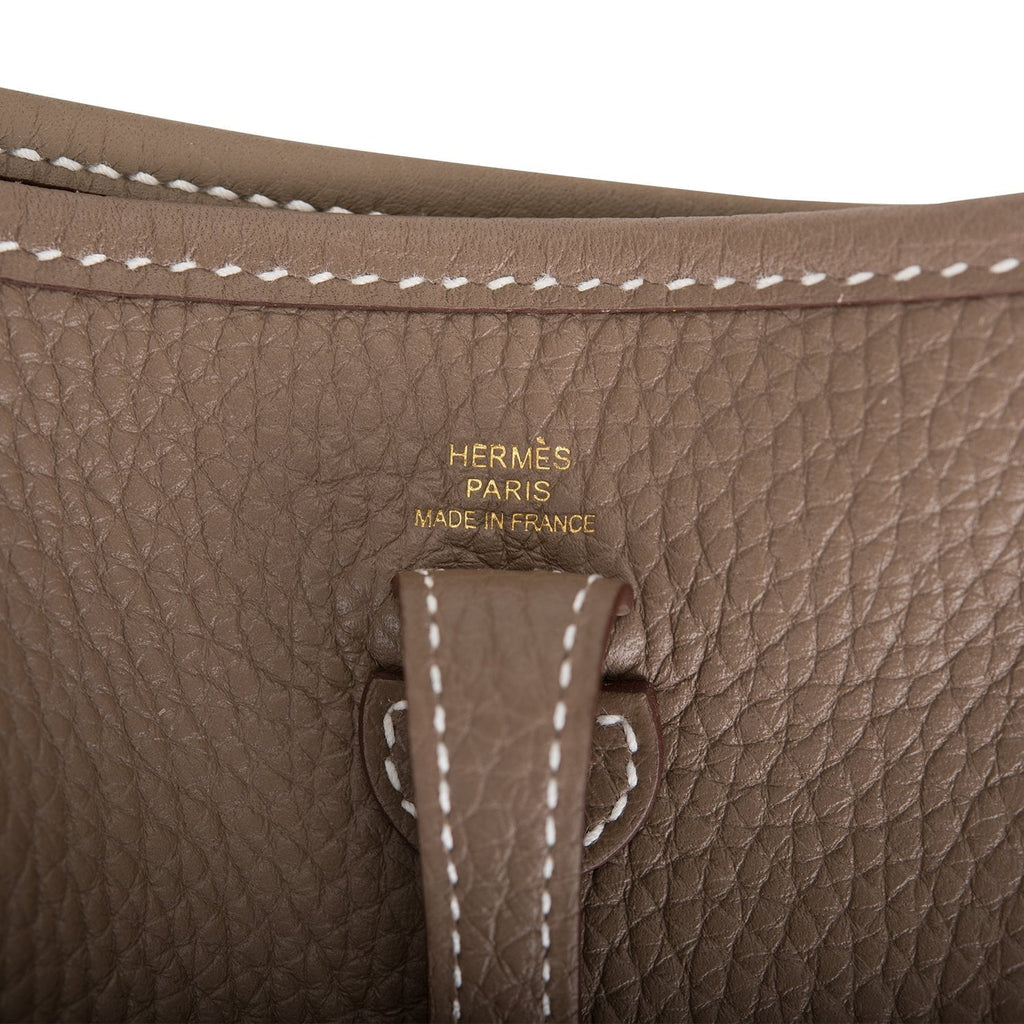 Hermes Evelyne TPM Etoupe Clemence Gold Hardware