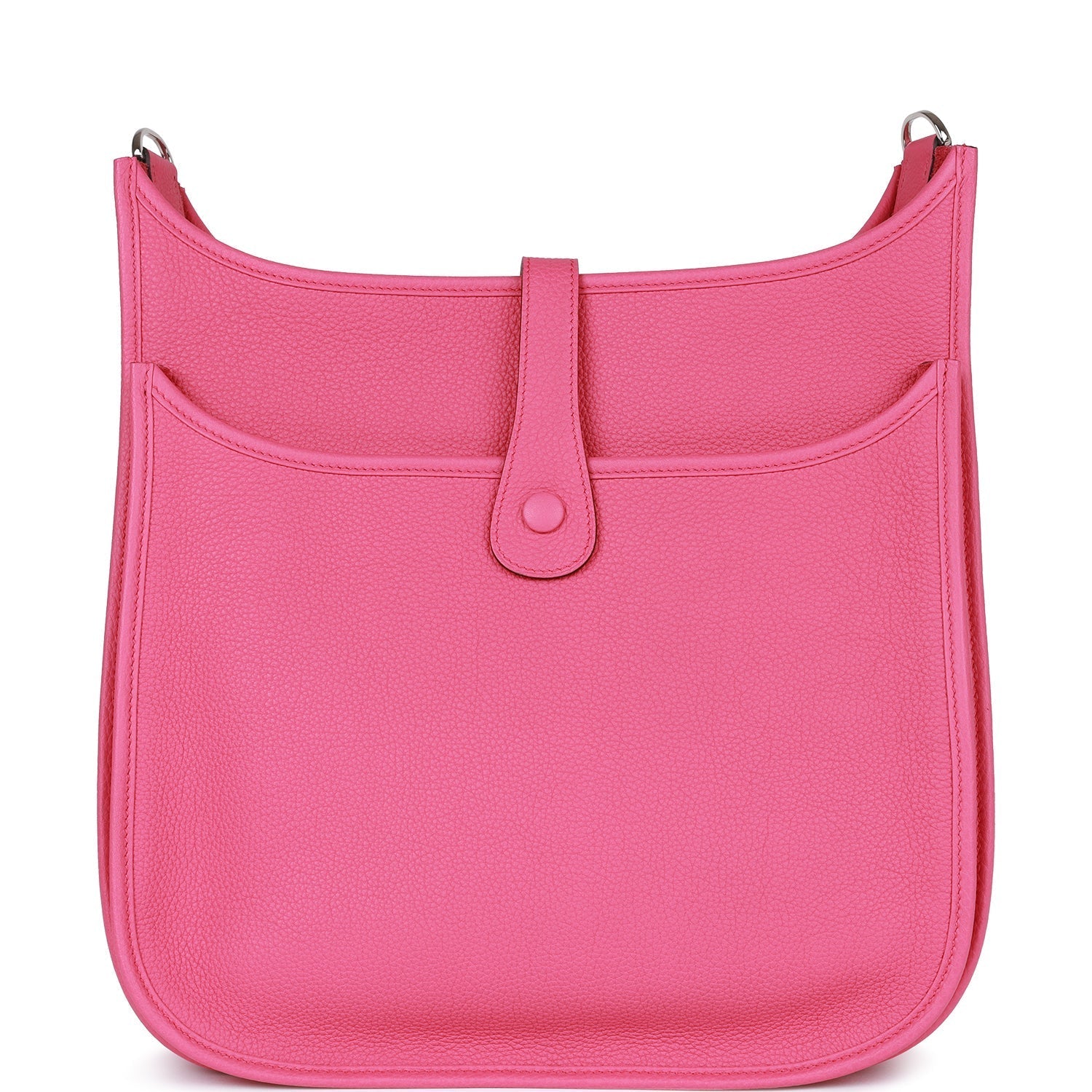 Hermes Evelyne III GM Rose Shocking Clemence Palladium Hardware