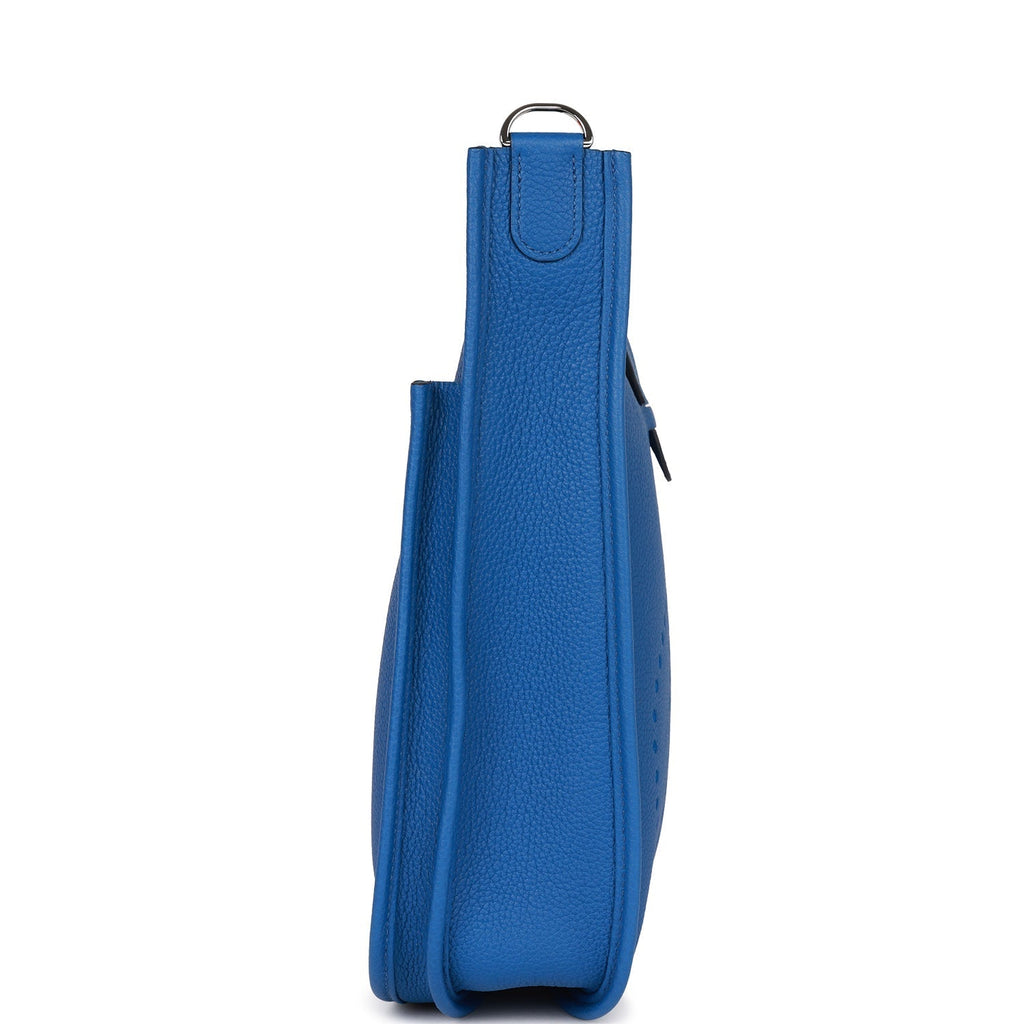 Hermes Evelyne III PM Bleu France Clemence Palladium Hardware