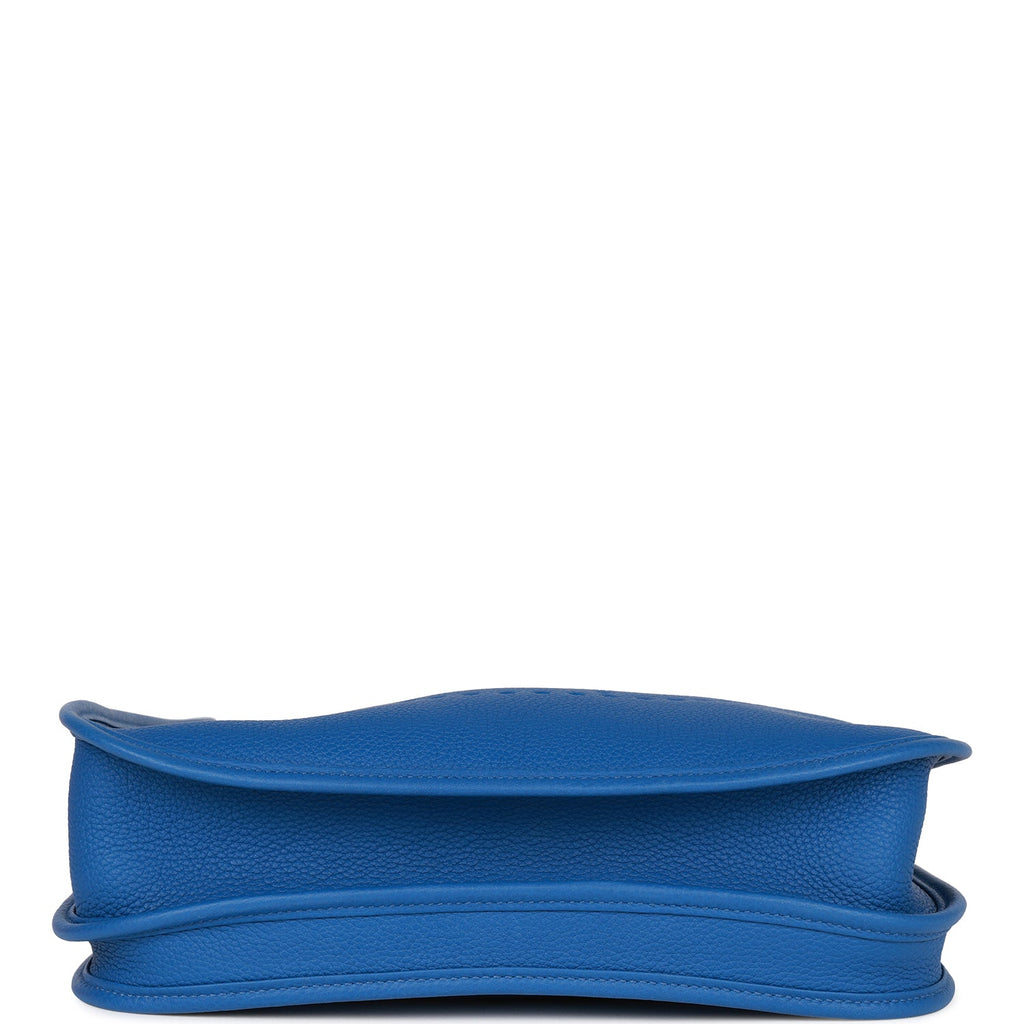 Hermes Evelyne III PM Bleu France Clemence Palladium Hardware