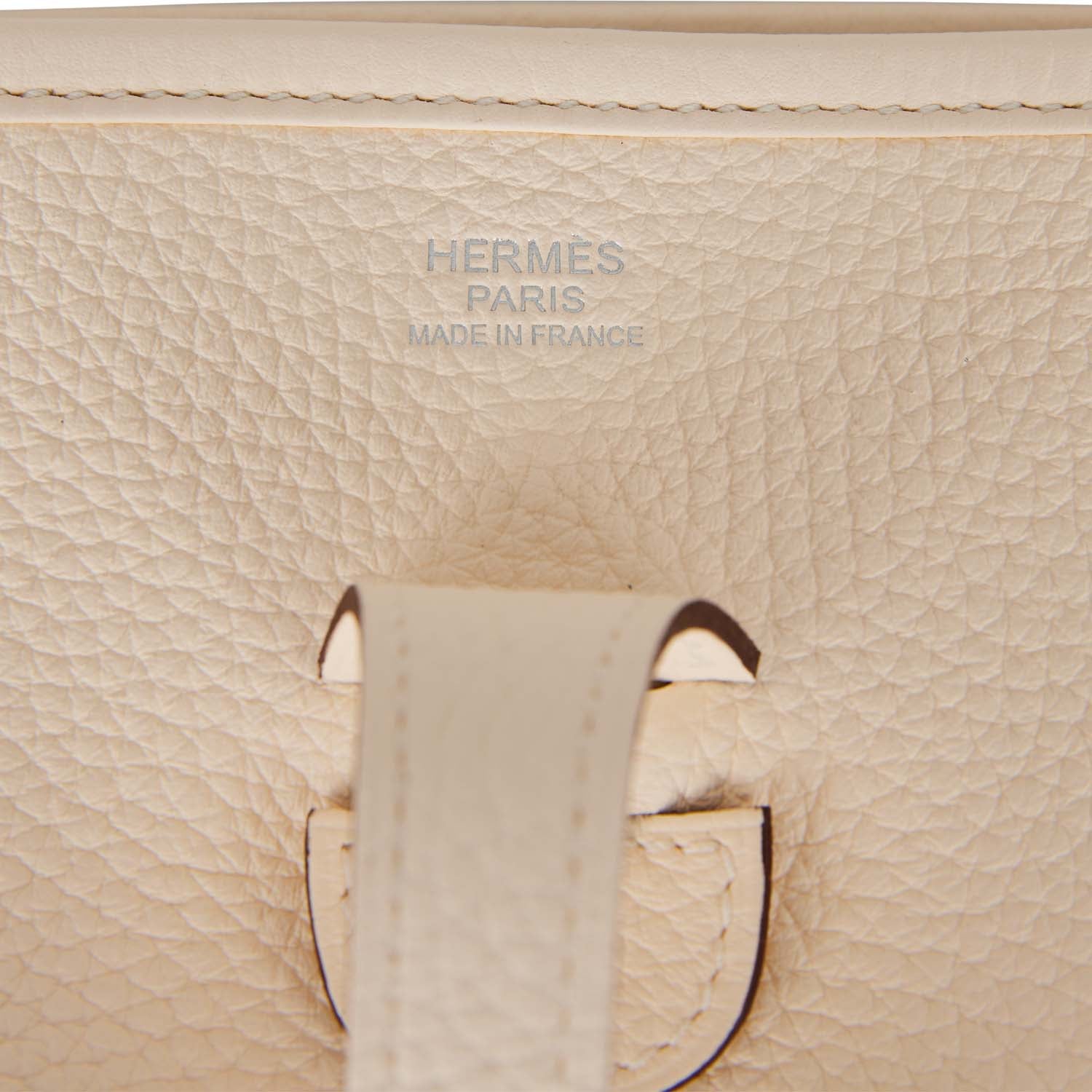 Hermes Evelyne III PM Nata Clemence Palladium Hardware