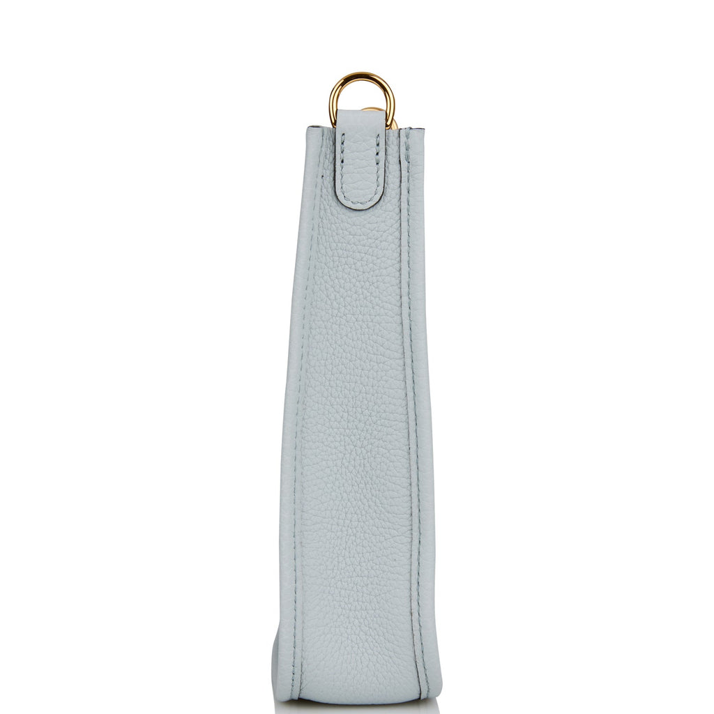 Hermes Evelyne TPM Bleu Pale Clemence Gold Hardware