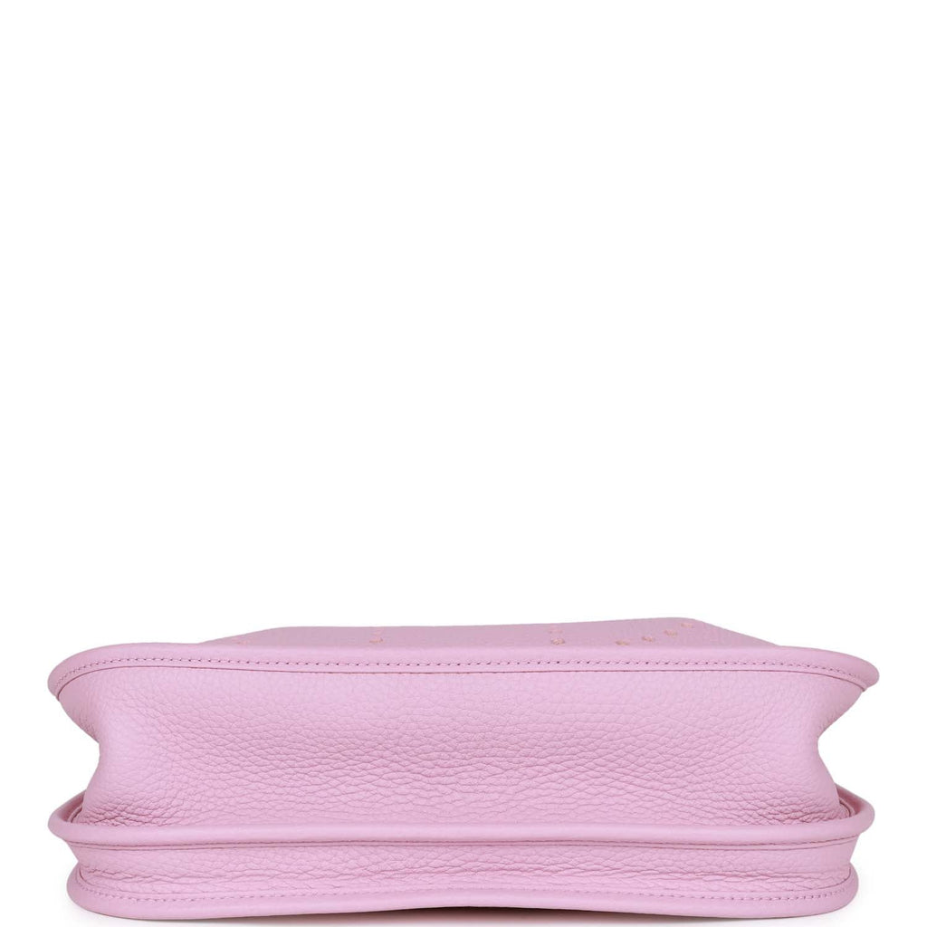 Hermes Evelyne III PM Mauve Sylvestre Clemence Palladium Hardware