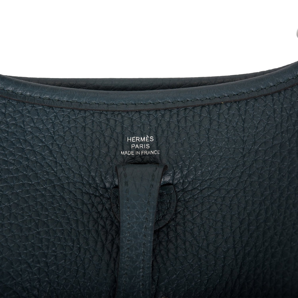 Hermes Evelyne TPM Vert Cypress Clemence Palladium Hardware