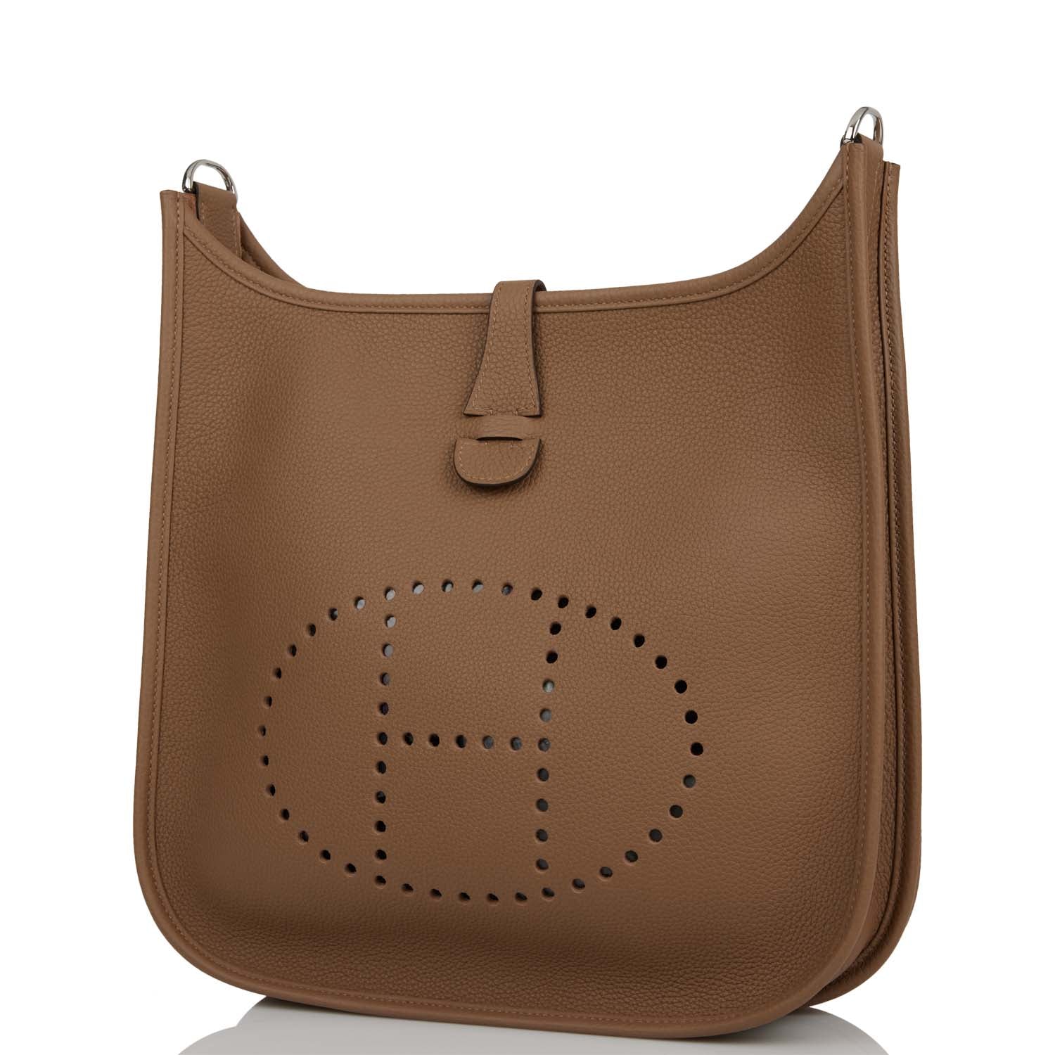 Hermes Evelyne III PM Beige de Weimar Maurice Palladium Hardware