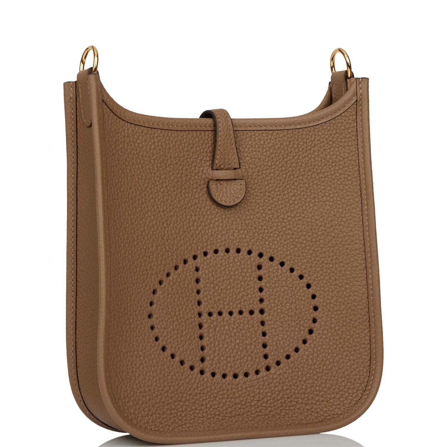 Hermes Evelyne TPM Beige de Weimar Clemence Bag Gold Hardware